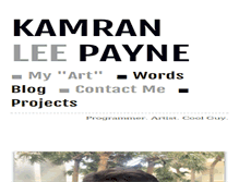Tablet Screenshot of kamranpayne.com